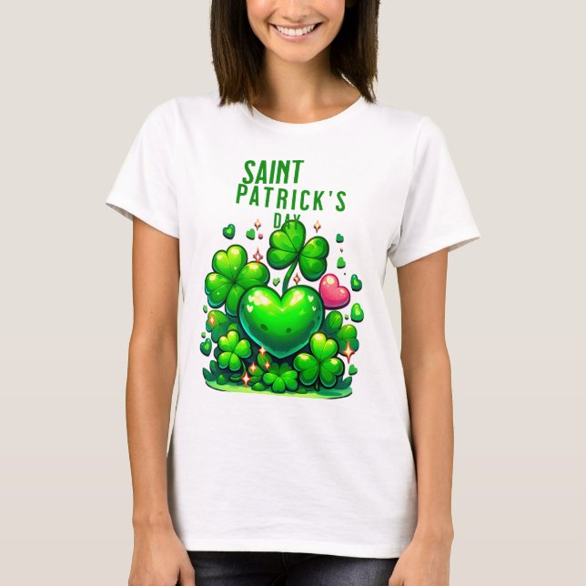 Saint Patrick’s Day Tees: Celebrate in Green with  T-Shirt (Front)
