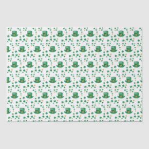 Saint Patrick’s Lucky Leprechaun, Coin and Clovers Tissue Paper