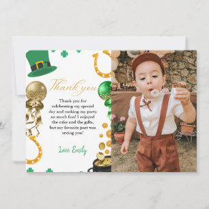 Saint Patrick Shamrock Anniversaire Carte de remer