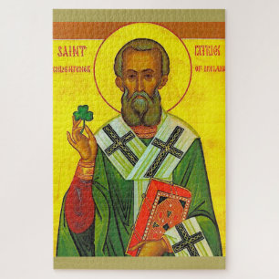 Saint Patrick, Shamrock Jigsaw Puzzle