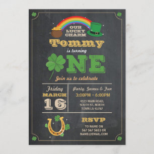 Saint-Patricks 1er anniversaire Invitation One