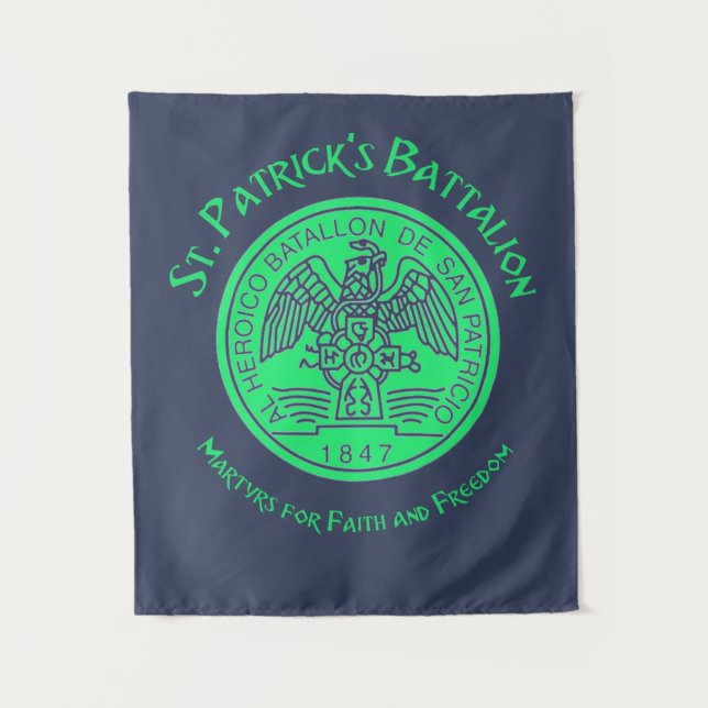 Saint Patrick's Battalion San Patricios Catholic Tapestry (Front)