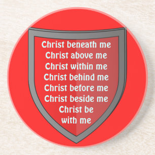 Saint Patrick's breastplate prayer coaster