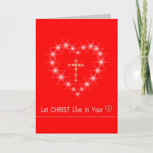 Saint Patrick's breastplate prayer greeting card (Front)