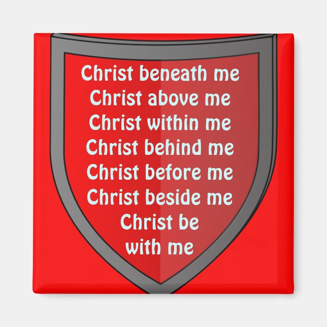 Saint Patrick's breastplate prier aimant (Devant)