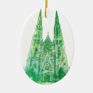 Saint Patrick's Cathedral New York Ceramic Ornament