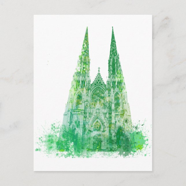 Saint Patrick's Cathedral New York Postcard (Front)