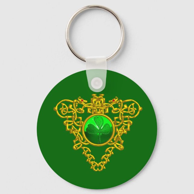 SAINT PATRICK'S CELTIC HEART KEYCHAIN (Front)