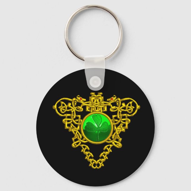 SAINT PATRICK'S CELTIC HEART KEYCHAIN (Front)
