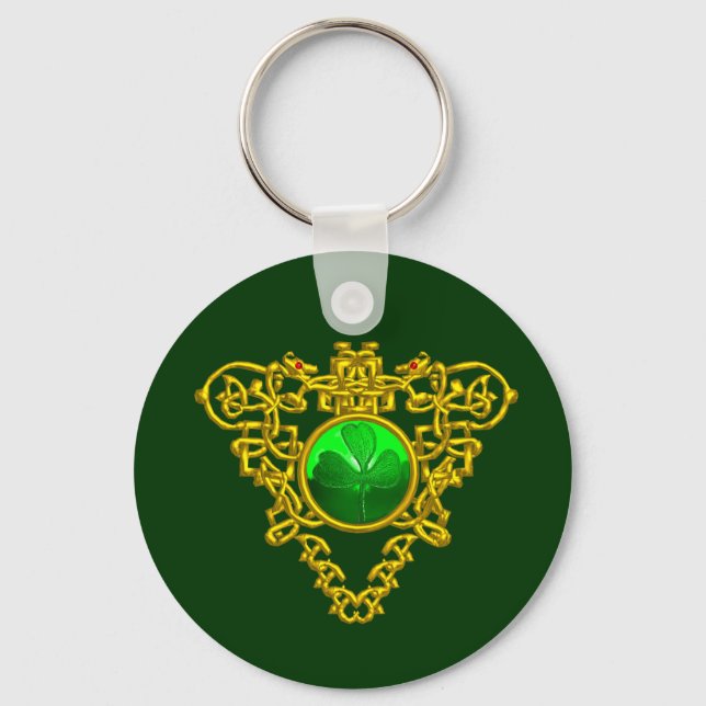 SAINT PATRICK'S CELTIC HEART KEYCHAIN (Front)