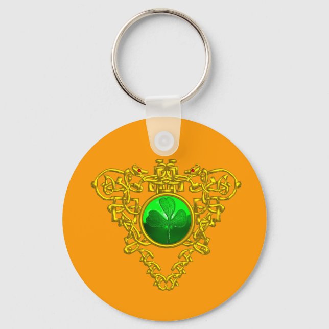 SAINT PATRICK'S CELTIC HEART KEYCHAIN (Front)