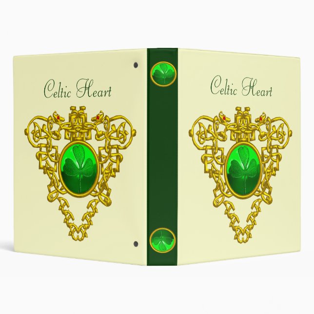 SAINT PATRICK'S CELTIC HEART,SHAMROCK BINDER (Background)
