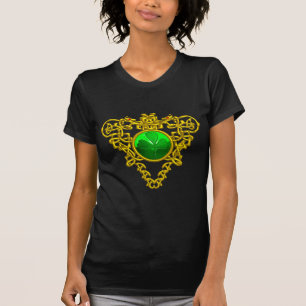 SAINT PATRICK'S CELTIC HEART WITH GREEN SHAMROCK T-Shirt