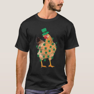 Saint Patrick's Chicken Irish Shamrock Cute Hat T-Shirt