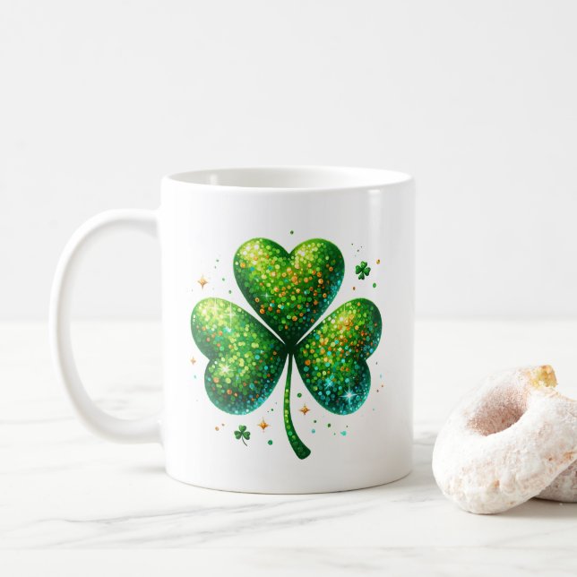 Saint Patricks Coffee Mug (With Donut)