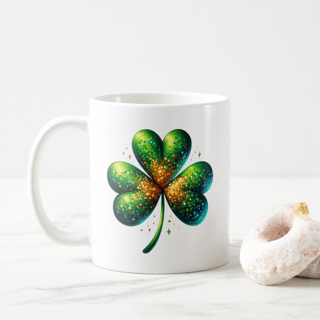 Saint Patricks Coffee Mug (With Donut)
