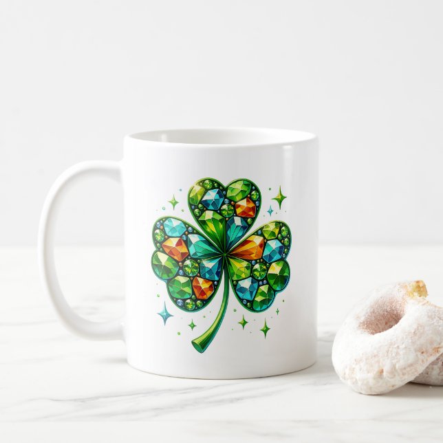 Saint Patricks Coffee Mug (With Donut)