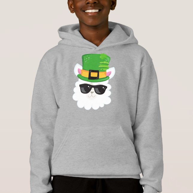 Saint Patrick's Day, Alpaca, Llama, Leprechaun Cas (Devant)