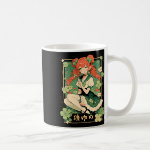 Saint Patricks Day Anime Girl Manga Green Kawaii C Coffee Mug