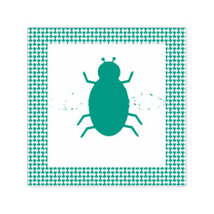 Saint Patricks Day Bee and Shamrocks Self-inking Stamp
