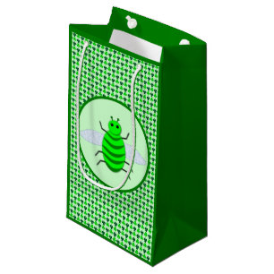 Saint Patricks Day Bee and Shamrocks Small Gift Bag