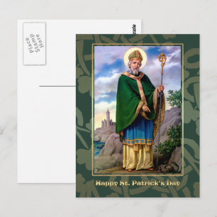 Saint Patrick's Day Bénédictions Carte postale rel