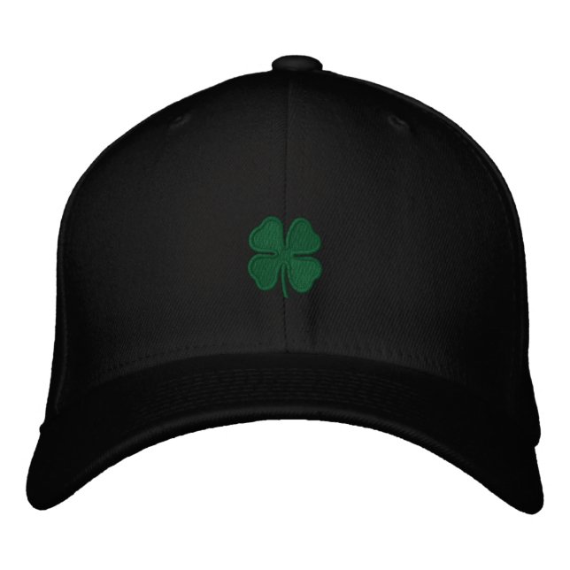 Saint Patrick's Day Broderie Clover Casquette masc (Devant)