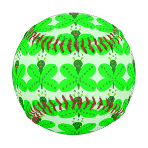 Saint Patricks Day Butterfly Baseball
