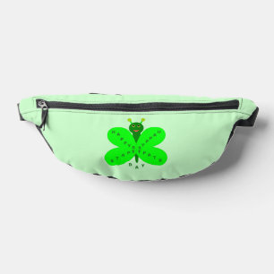 Saint Patricks Day Butterfly Fanny Pack