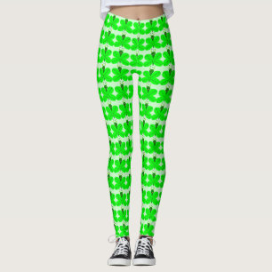 Saint Patricks Day Butterfly Leggings