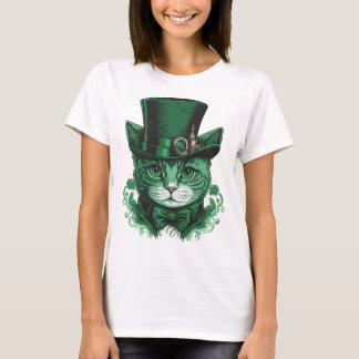 Saint Patrick's day cat  T-Shirt