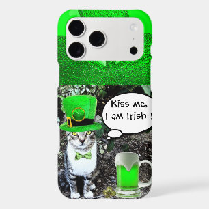 SAINT PATRICK'S DAY CAT WITH GREEN IRISH BEER