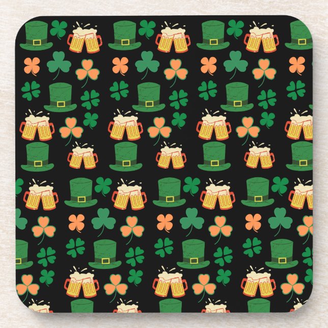 Saint patrick's day celtic,irish funny beer charms coaster (Front)