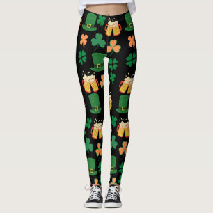 Saint patrick's day celtic,irish funny beer,charms leggings