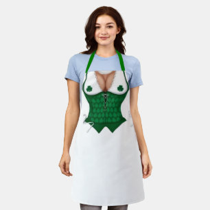 Saint Patrick's Day Cheeky Irish  Waitress Apron