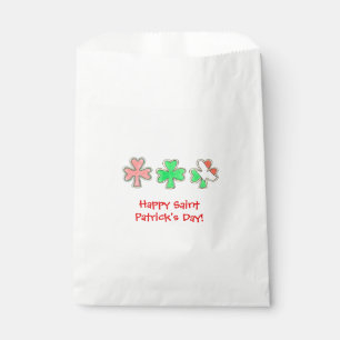 Saint Patricks Day Clover Irish Flag Shamrocks Favour Bag