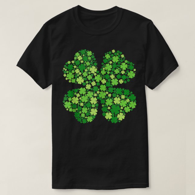 Saint Patricks Day cool For leaf clovers for StPat T-Shirt (Design Front)