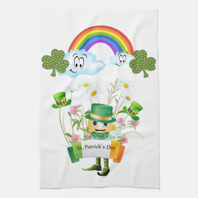 Saint Patrick's Day Cuisine Serviette Leprechaun (Vertical)