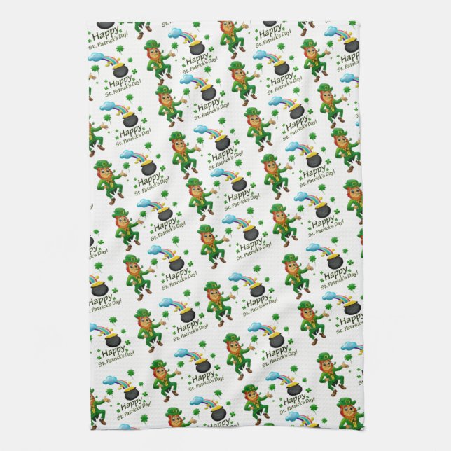 Saint Patrick's Day Cuisine Serviette Leprechaun (Vertical)