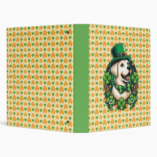 Saint Patrick's Day cut dog Binder