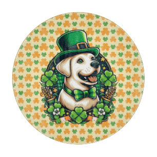 Saint Patrick's Day Cute Dog Cutting Board