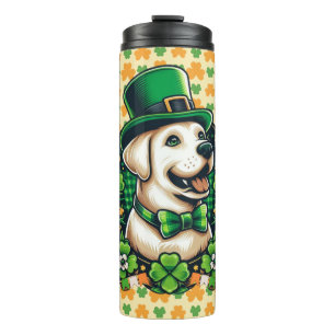 Saint Patrick's Day Cute Dog Thermal Tumbler