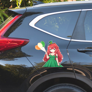 Saint Patrick's day cute, Irish anime lass