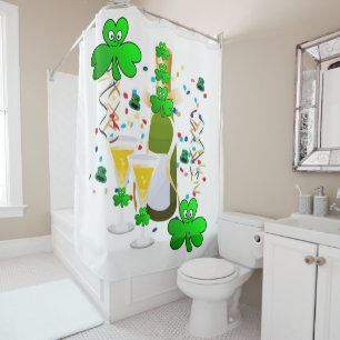 Saint Patrick's Day Douche rideau Vin de trèfle