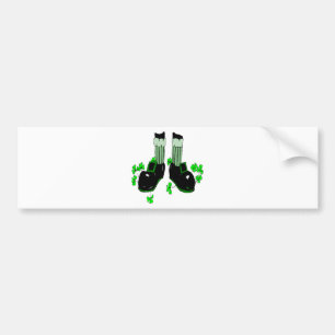 Saint Patrick's Day Feet Bumper Sticker