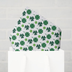 Saint Patrick's day four leaf clover Tissue Paper