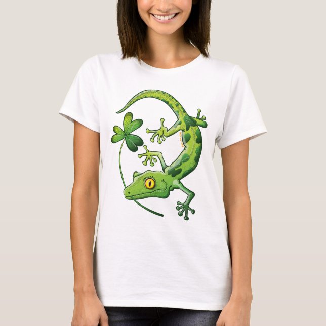 Saint Patrick's Day Gecko T-Shirt (Front)
