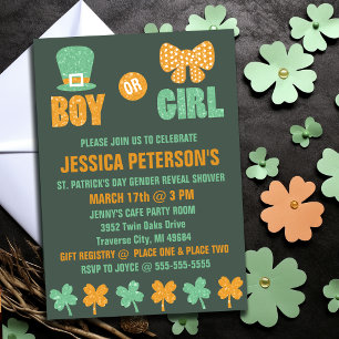 Saint Patrick's Day Genre Reveal Invitations