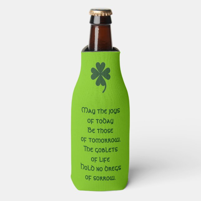 Saint Patricks Day Glacière de bouteilles par Janz (Bottle Devant)