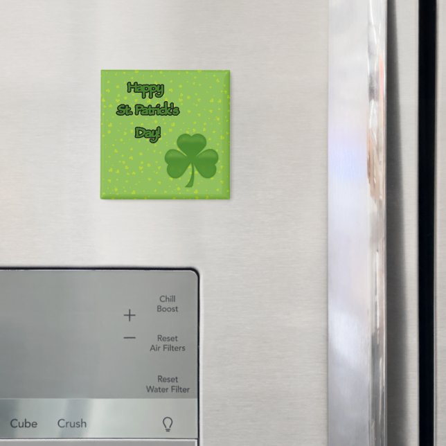 Saint Patrick's Day, Green Clovers, Lucky Clovers Magnet (In Situ (Fridge))
